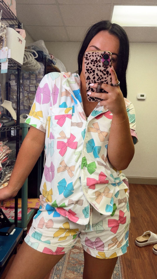 All About Bows Pajama Set