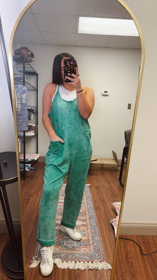 Everyday Jumpsuit- Kelly Green
