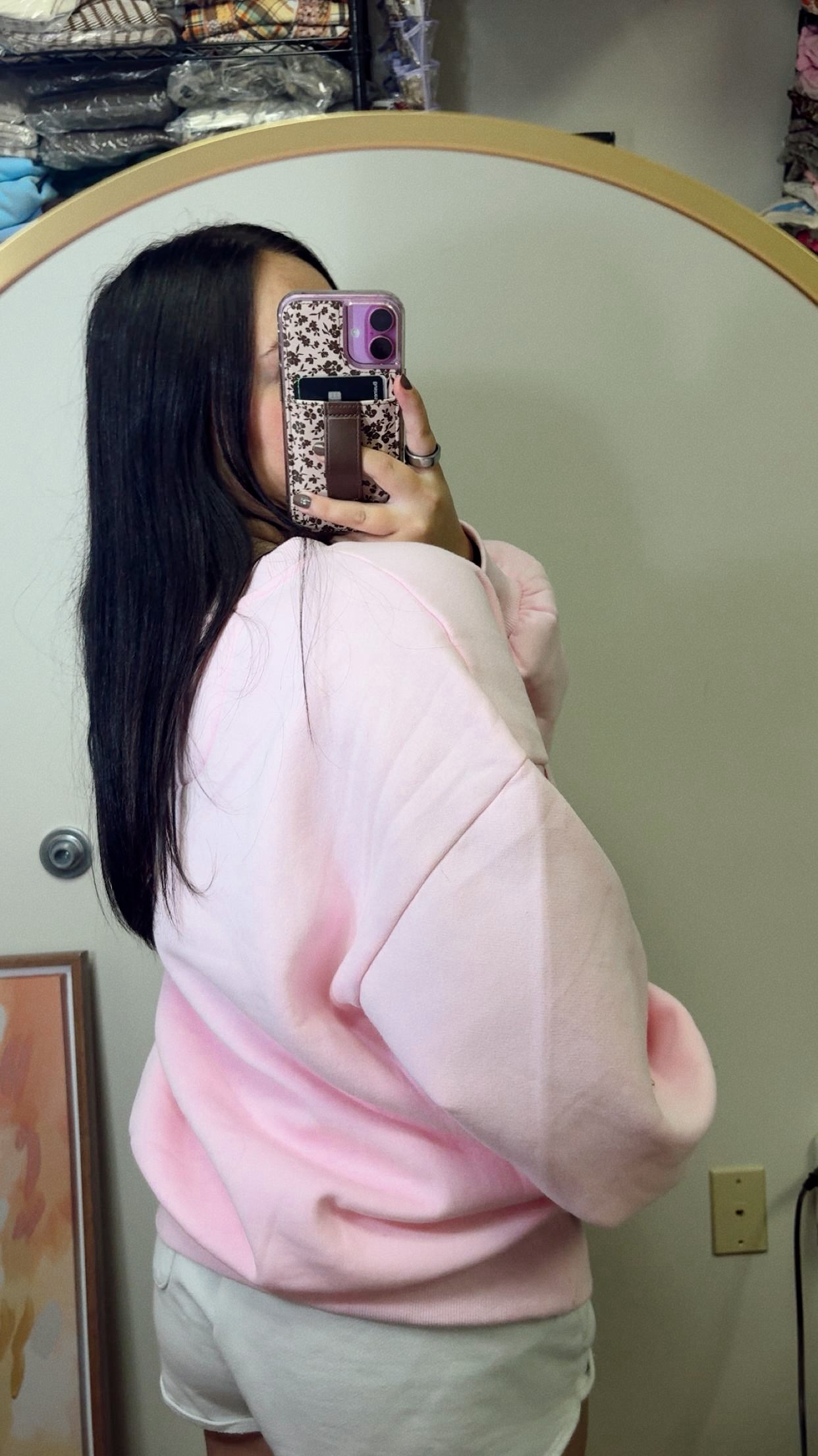 Lulu Mac Polka Dot Crewneck - Pink