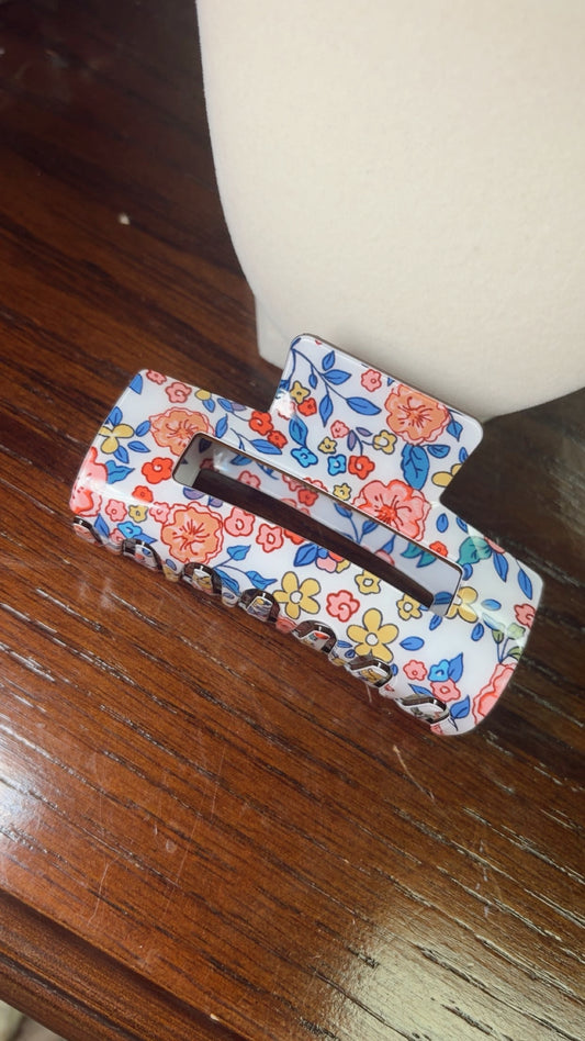Floral Claw Clip