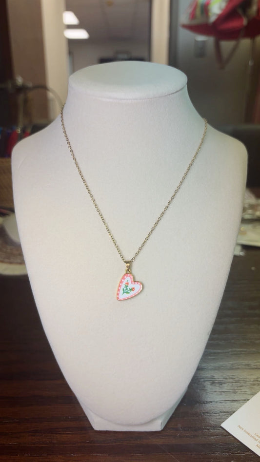 Floral Heart Necklace
